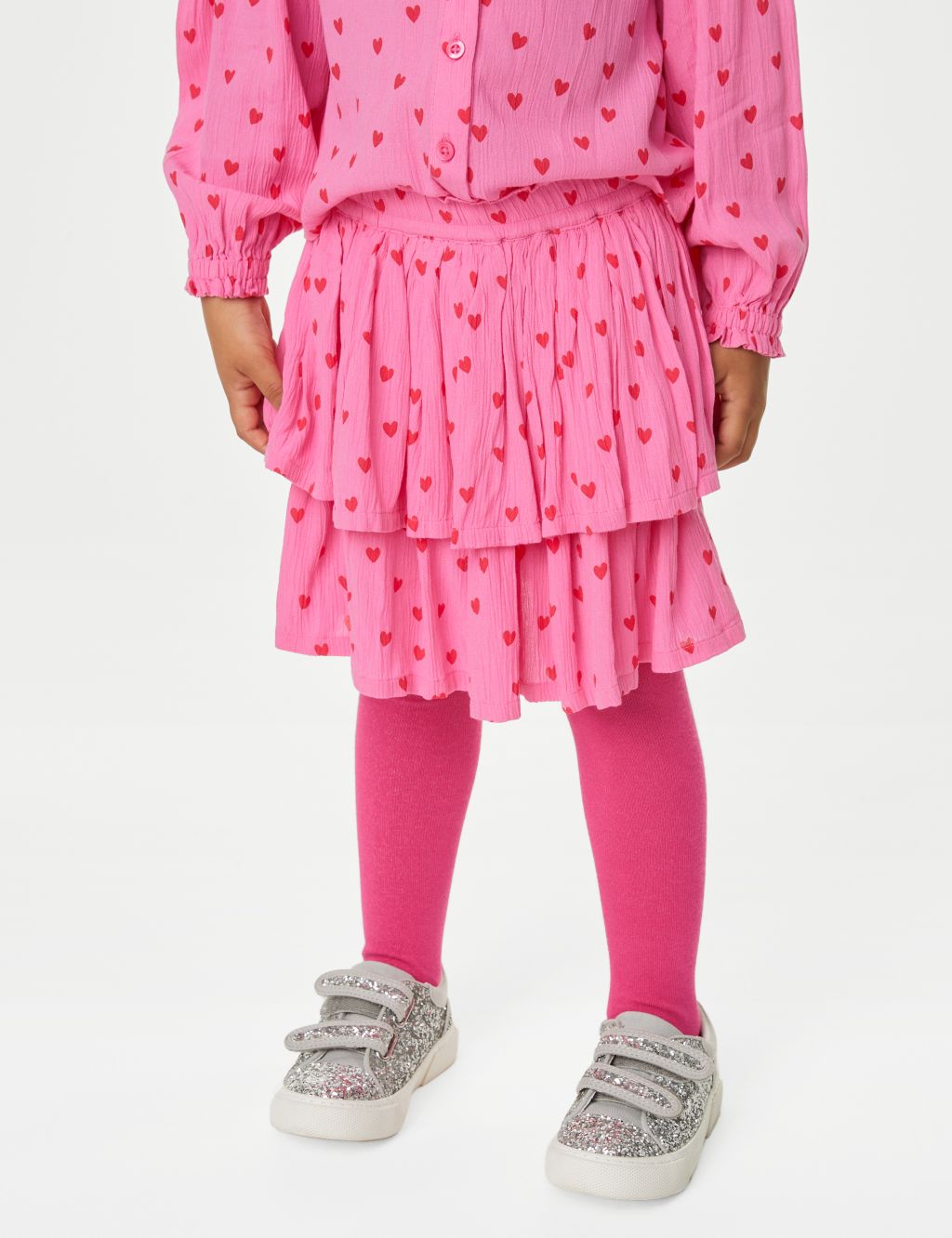 3pc Heart Print Outfit (2-8 Yrs) image 5