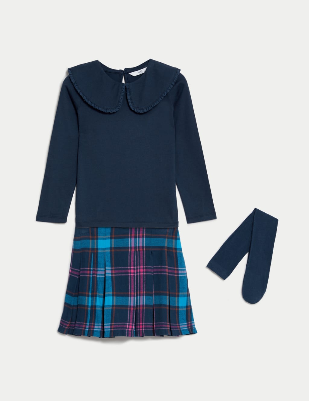 3pc Cotton Rich Top & Skirt Outfit (2-8 Yrs) image 2