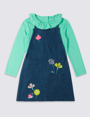 2 Piece Pinafore & Top Outfit (3 Months - 7 Years)