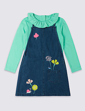 2 Piece Pinafore & Top Outfit (3 Months - 7 Years)