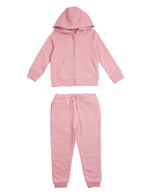 

Girls M&S Collection 2pc Cotton Rich Top & Bottom Outfit (2-7 Yrs) - Pink, Pink