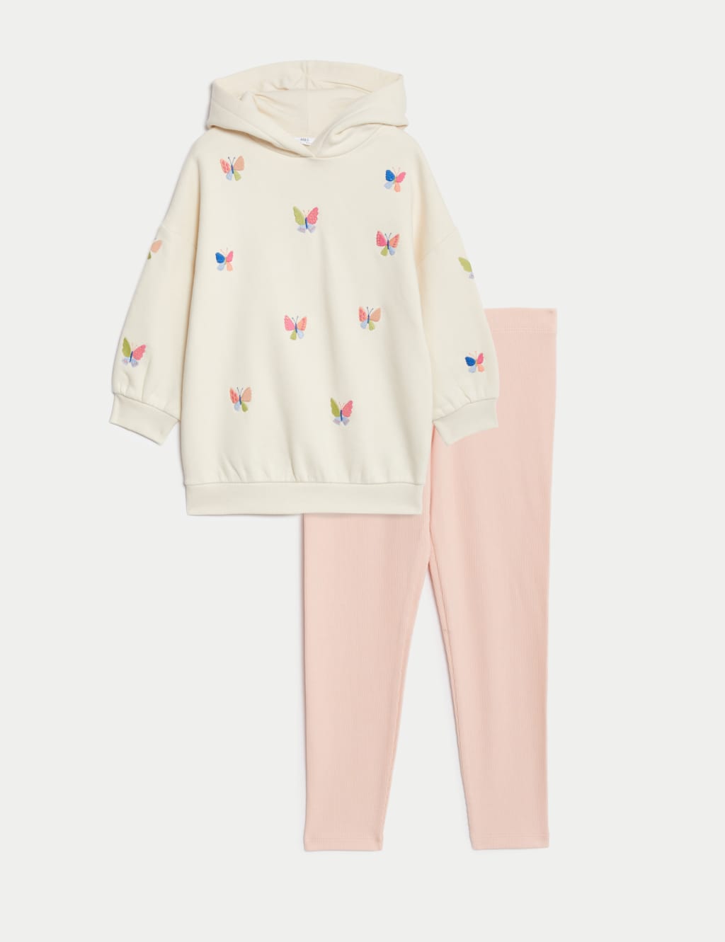 Cotton Rich Butterfly Top & Bottom Outfit (2-8 Yrs) image 2