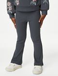 2-delige katoenrijke outfit met top met bloemmotief en broek (2-8 jaar)