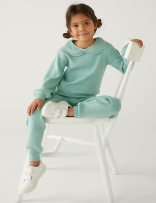 

M&S Collection 2-teiliges Strick-Outfit (2-8 J.) - Dusted Mint, Dusted Mint