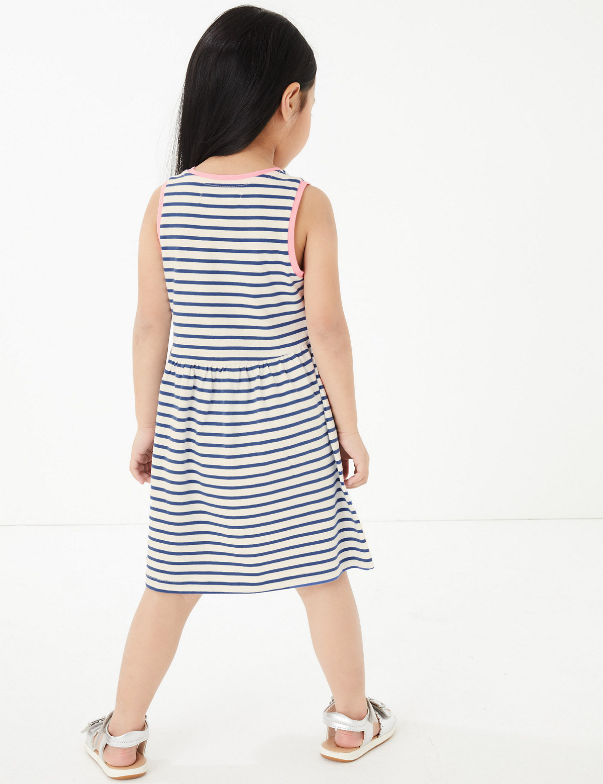 Cotton Striped Dress (2-7 Yrs)