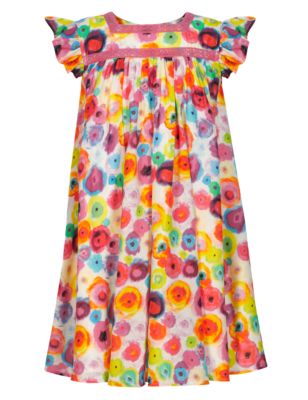 Floral Dress (1-7 Years) | Indigo Collection | M&S