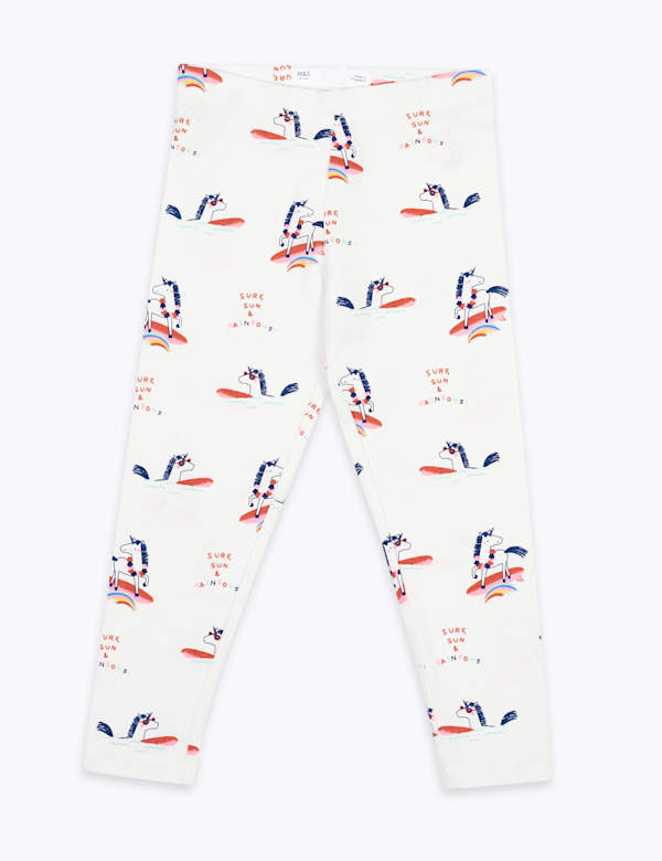 Unicorn Print Leggings (2-7 Yrs)