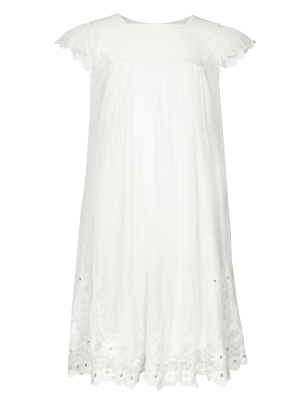 Floral Lace Bridesmaid Girls Dress (1-7 Years) | M&S