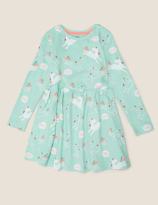 Unicorn print clearance dress