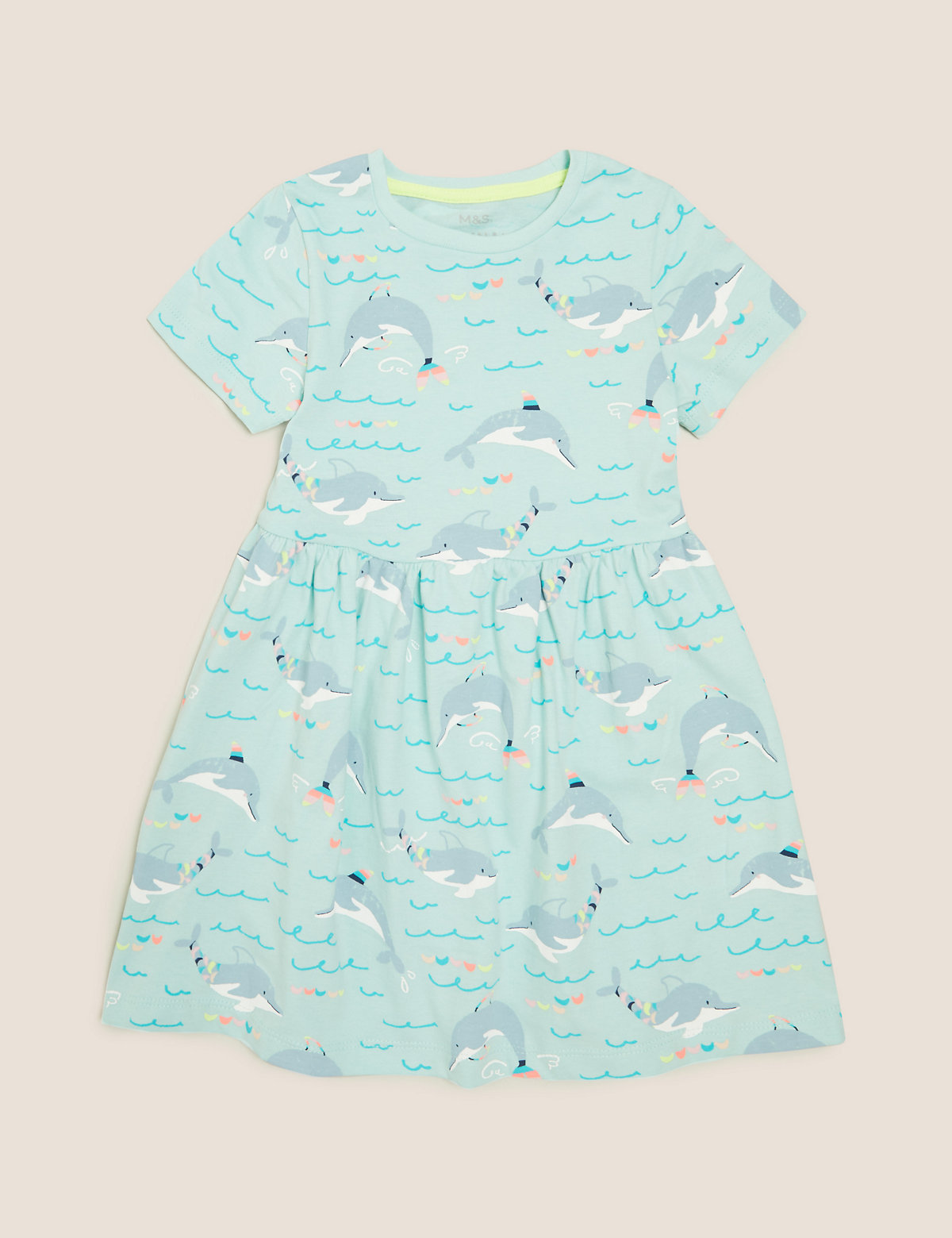 Organic Cotton Dolphin Print Dress