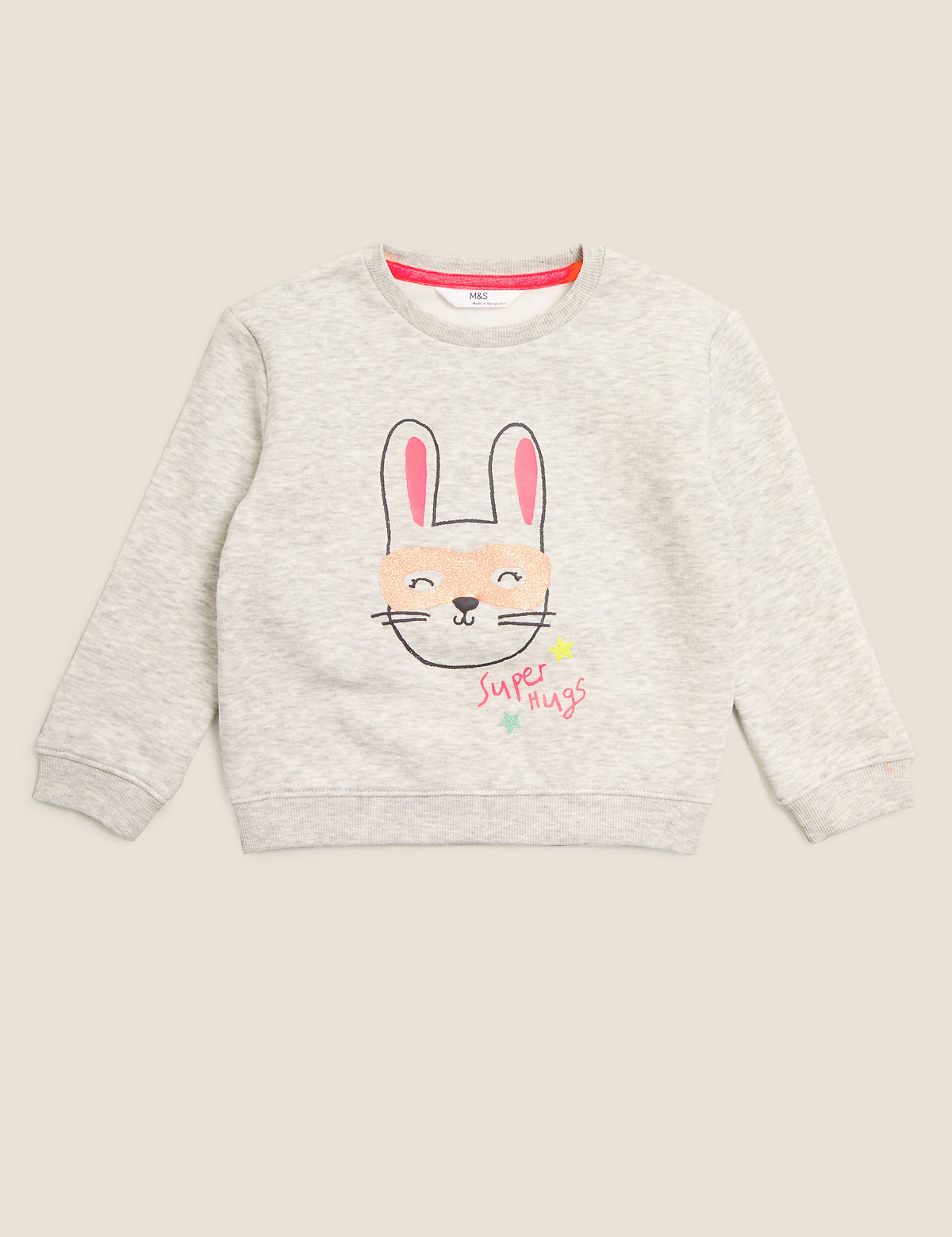 Cotton Rich Bunny Sweatshirt (2-7 Yrs)
