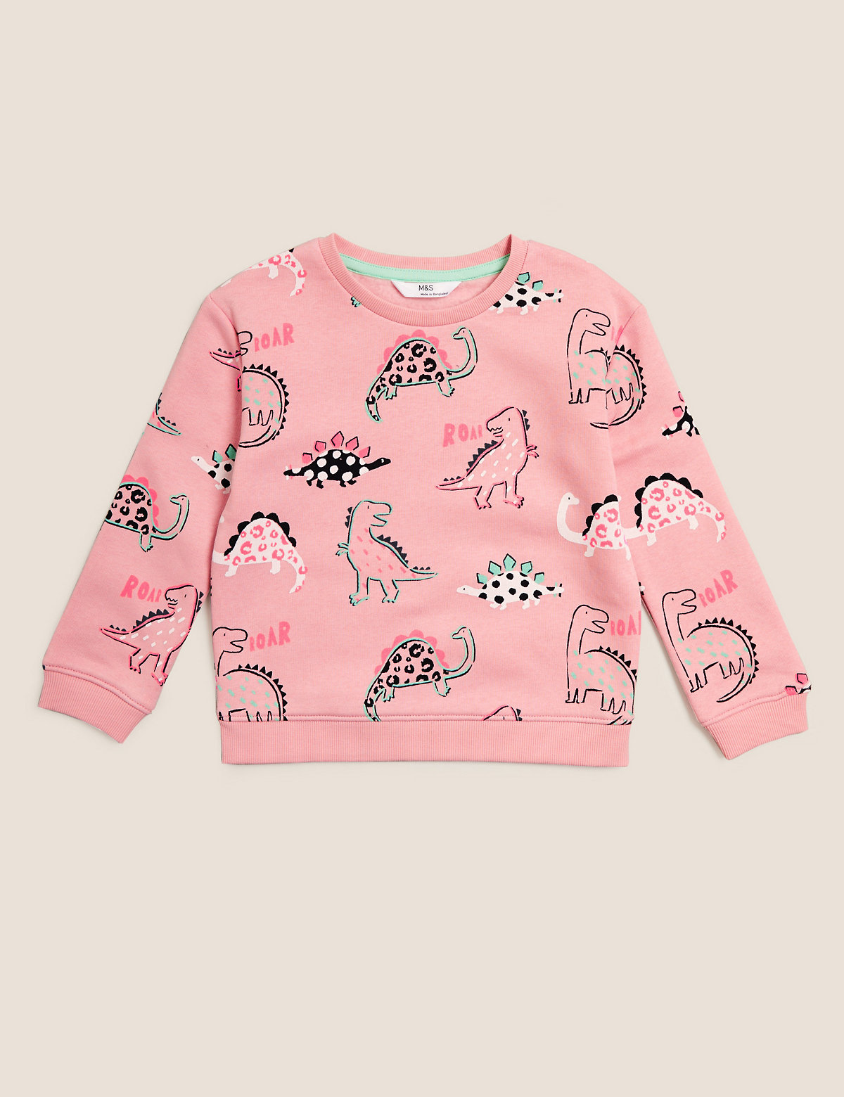 Cotton Rich Dinosaur Sweatshirt (2-7 Yrs)
