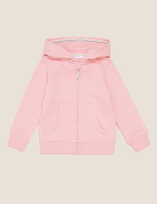 Cotton Rich Zip Hoodie (2-7 Yrs) | Mu0026S ES