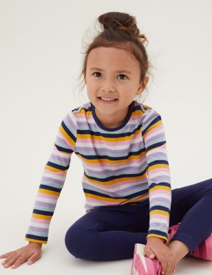 

Girls M&S Collection Pure Cotton Striped Top (2-7 Yrs) - Multi, Multi