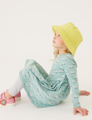 

Girls M&S Collection Pure Cotton Floral Dress (2-7 Yrs) - Green, Green