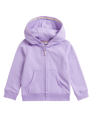 

Girls M&S Collection Cotton Rich Zip Up Hoodie (2-7 Yrs) - Lilac, Lilac