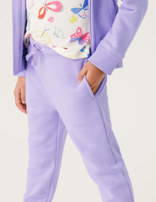 

M&S Collection Pantalón deportivo de algodón (2-7 años) - Lilac, Lilac