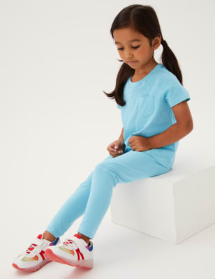

M&S Collection Leggings de algodón (2-7 años) - Turquoise, Turquoise