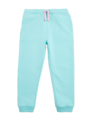 

Girls M&S Collection Cotton Rich Plain Joggers (2-7 Yrs) - Aqua, Aqua