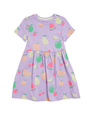 

Girls M&S Collection Pure Cotton Fruit Print Dress (2 - 7 Yrs) - Lilac, Lilac