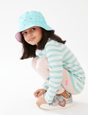 

M&S Collection Gestreiftes Oberteil aus reiner Baumwolle (2-7 Jahre) - Aqua, Aqua