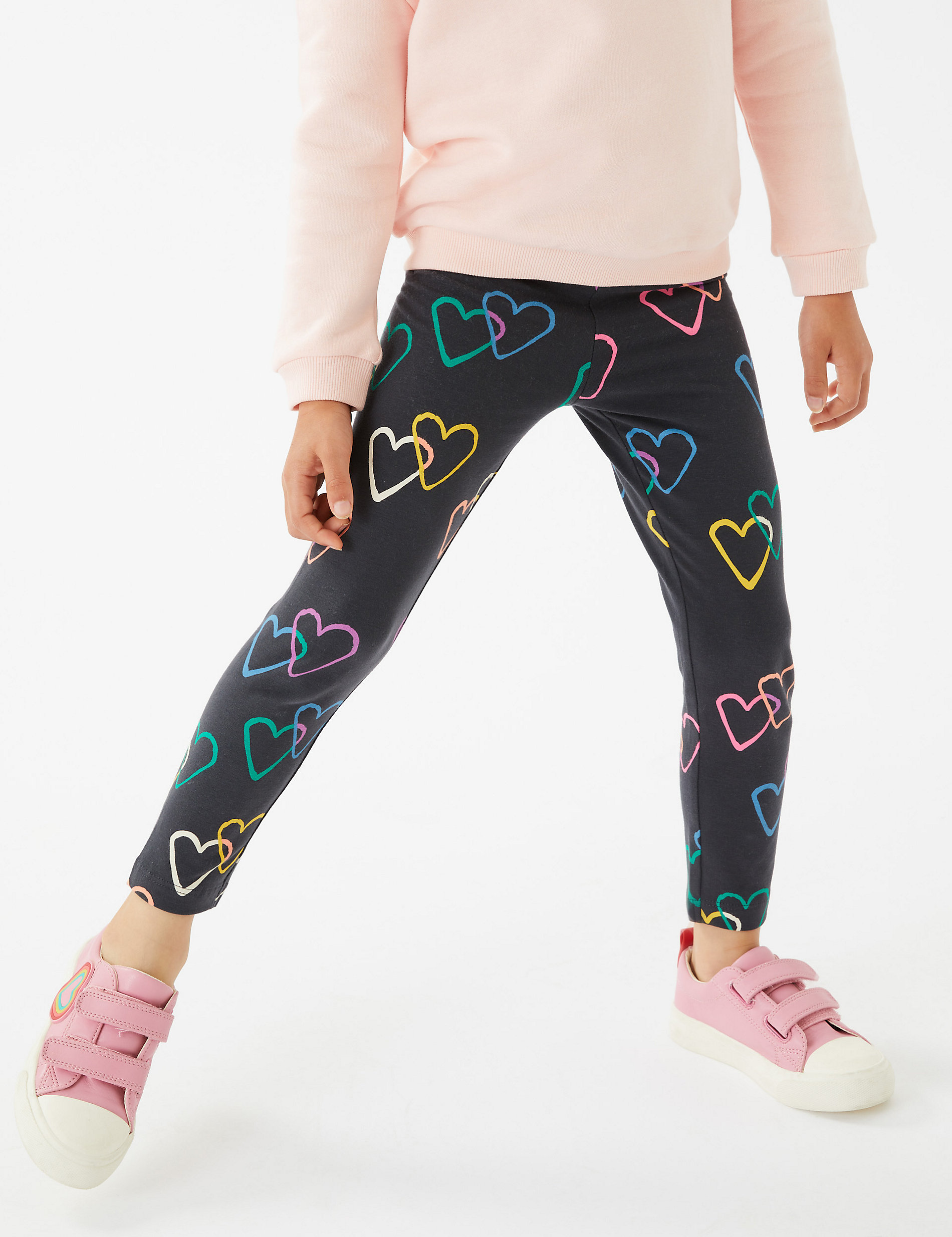 NEW RRP £19.99 Ex Marks and Spencer Printed High Waisted Leggings 