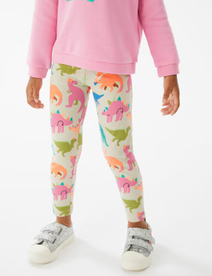 Cotton Rich Dinosaur Leggings