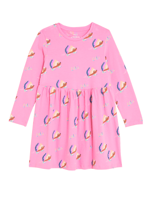 

Girls M&S Collection Pure Cotton Hedgehog Print Dress (2-7 Yrs) - Pink, Pink