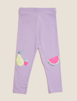 

M&S Collection Outfit (Oberteil/Hose) mit hohem Baumwollanteil und Obstmuster (2-7 J.) - Lilac, Lilac