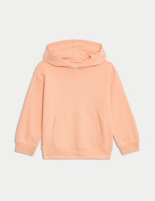 

Girls,Unisex,Boys M&S Collection Cotton Rich Plain Hoodie (2-8 Yrs) - Bright Coral, Bright Coral