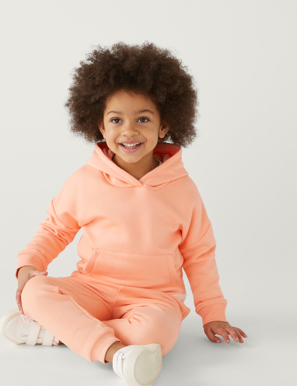 Cotton Rich Plain Hoodie (2-8 Yrs) image 2