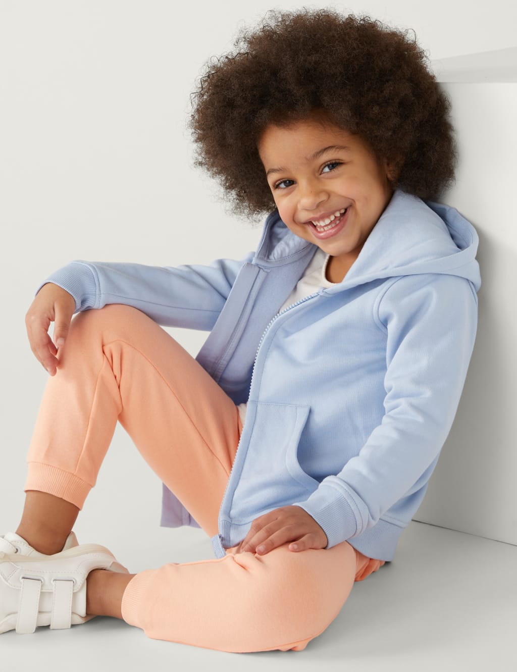 Cotton Rich Zip Hoodie (2-8 Yrs) image 1