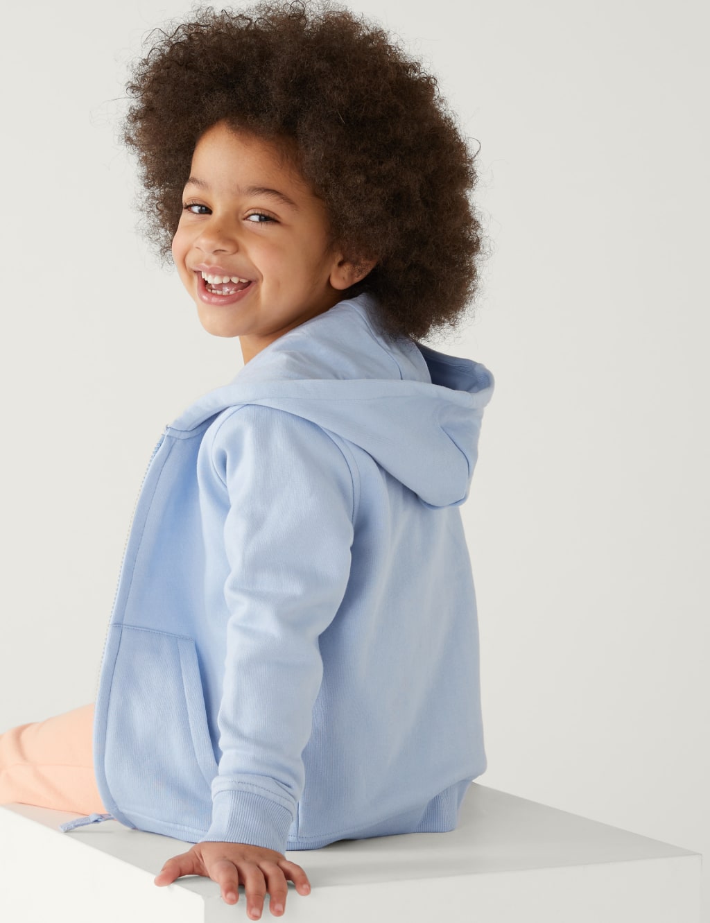 Cotton Rich Zip Hoodie (2-8 Yrs) image 3