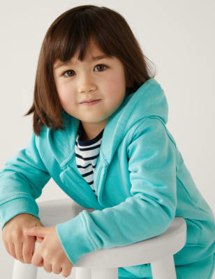 Cotton Rich Zip Hoodie (2-8 Yrs)