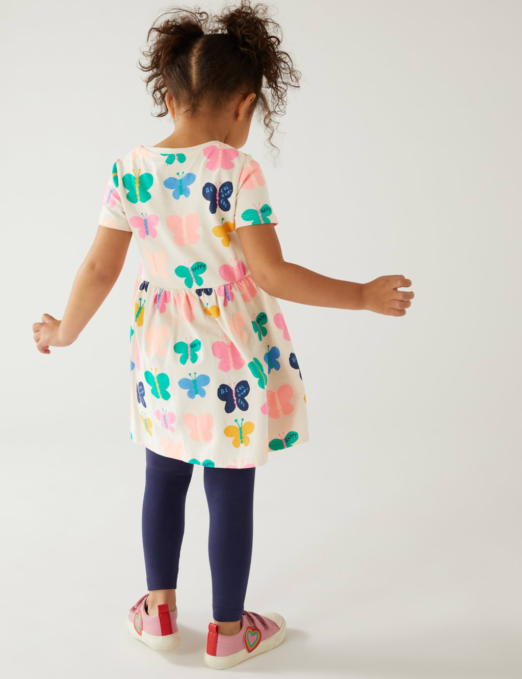Pure Cotton Butterfly Dress (2-8 Yrs) image 4