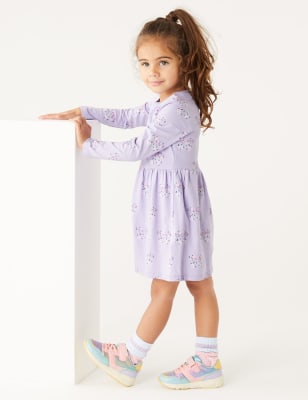 

Girls M&S Collection Pure Cotton Butterfly Dress (2-8 Yrs) - Lilac, Lilac