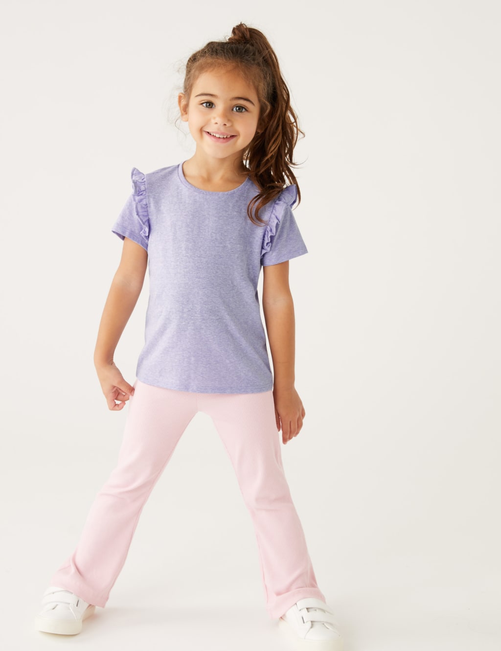 Cotton Blend Frill T-Shirt (2-8 Yrs) image 2