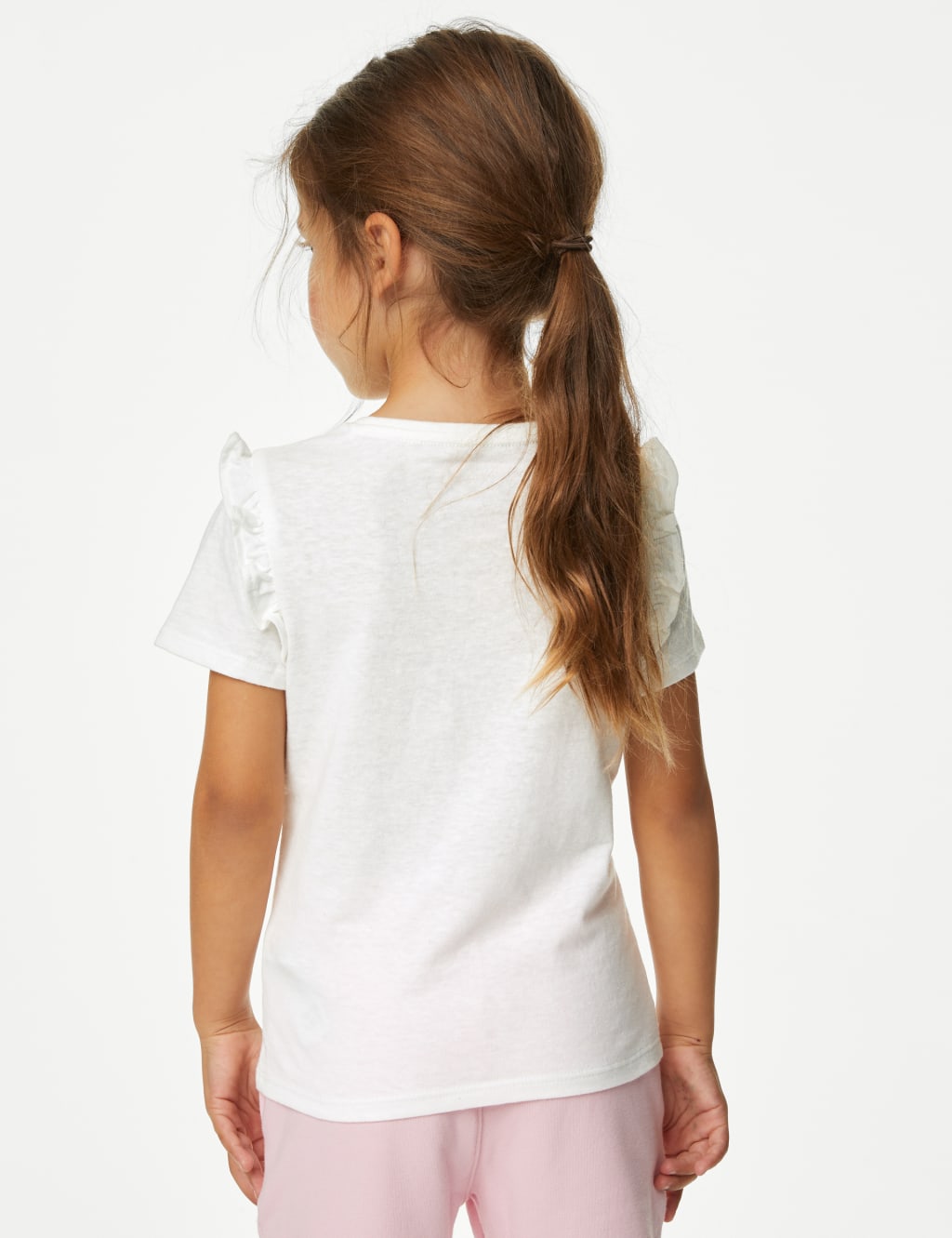 Cotton Blend Frill T-Shirt (2-8 Yrs) image 4