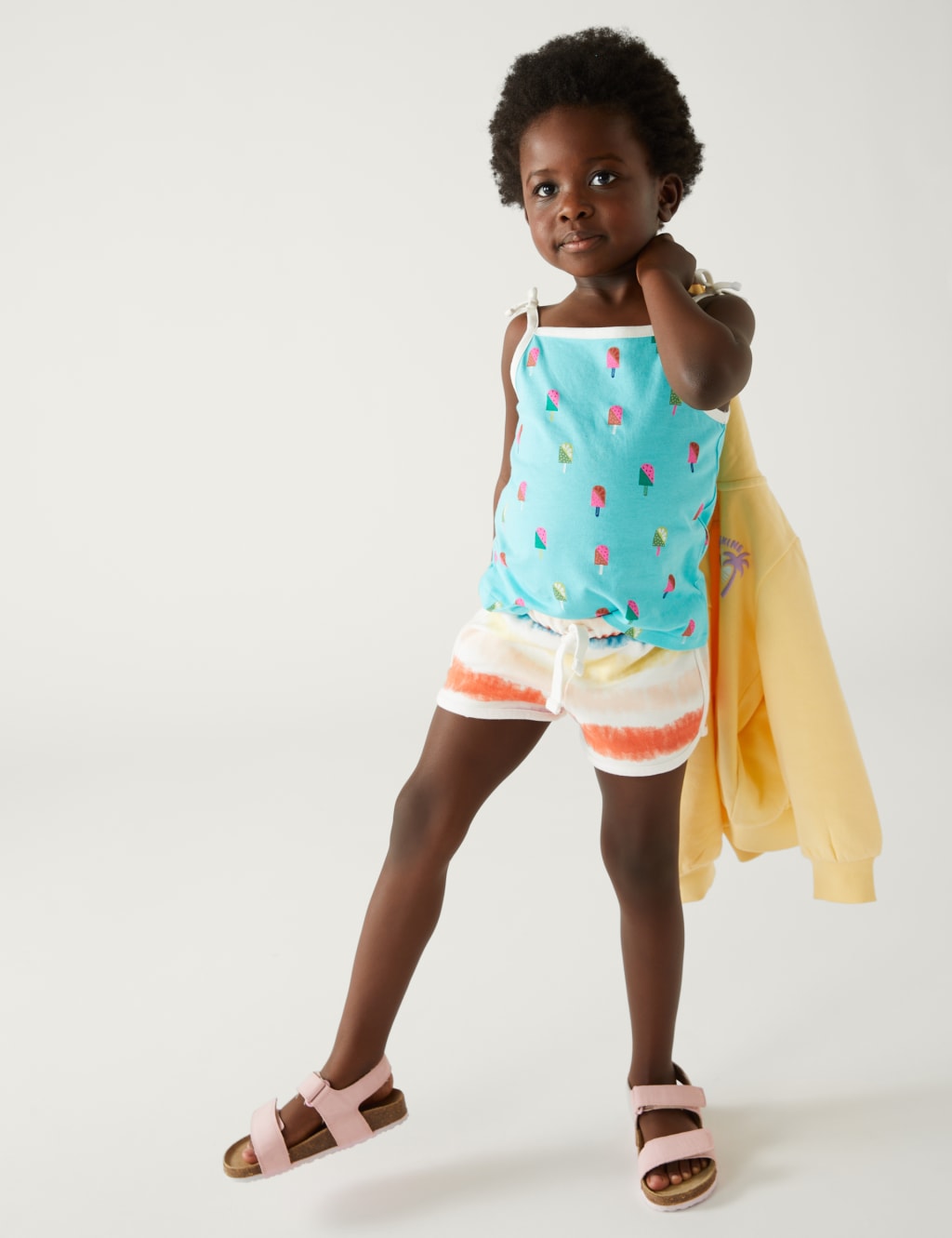 Pure Cotton Tie Dye Shorts (2-8 Yrs) image 1