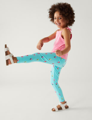 Girls' Strawberry Leggings - Cat & Jack™ Pink Xxl : Target