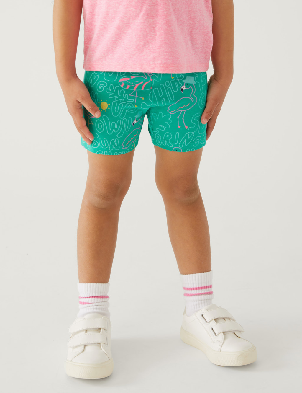Girls’ Green Shorts M&S