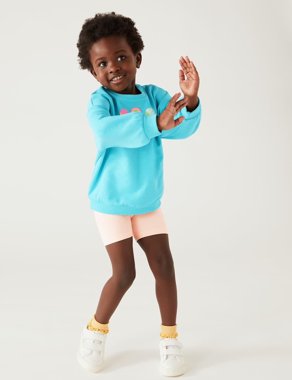 Cotton Rich Cycling Shorts (2-8 Yrs) image 1