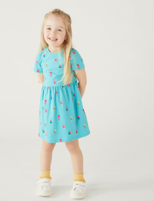 

Girls M&S Collection Pure Cotton Ice Cream Dress (2-8 Yrs) - Aqua, Aqua
