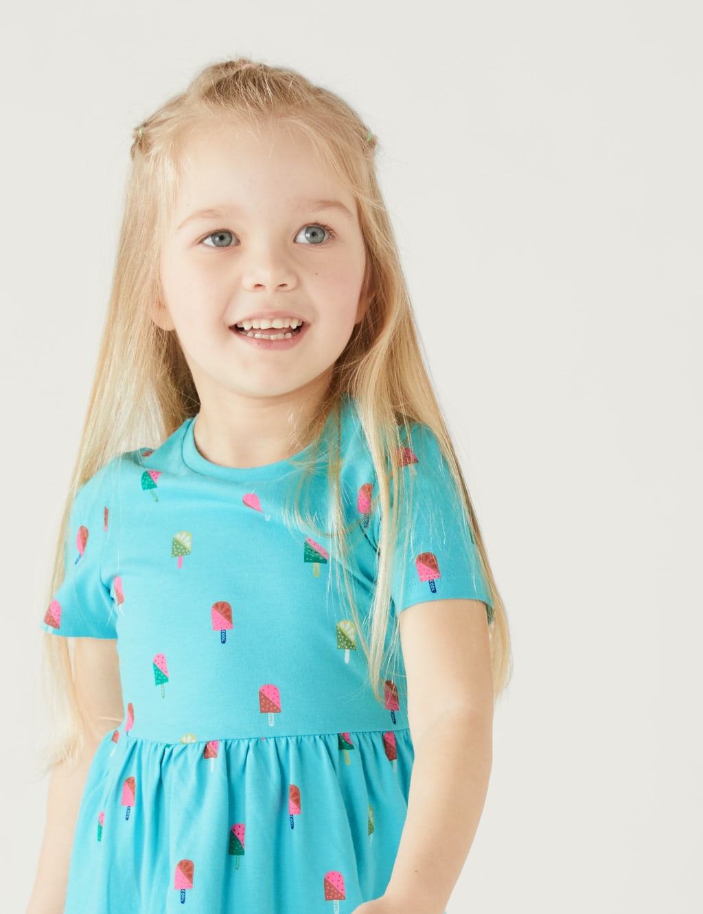 Pure Cotton Ice Cream Dress (2-8 Yrs) image 2