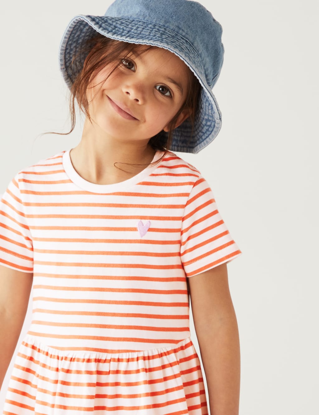 Pure Cotton Striped Dress (2-8 Yrs) image 2
