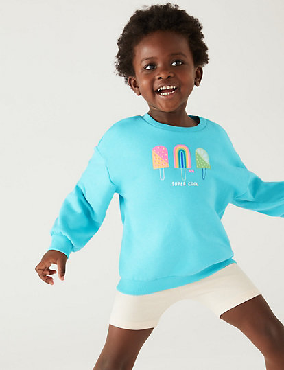 Cotton Rich Ice Cream Sweatshirt (2 - 8 Yrs)