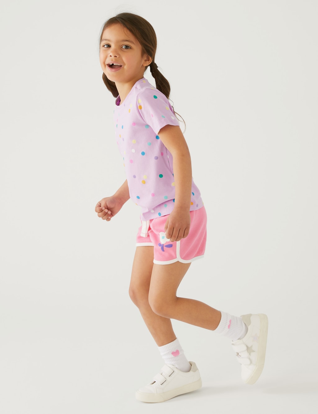 Pure Cotton Spotted T-Shirt (2-8 Yrs) image 2