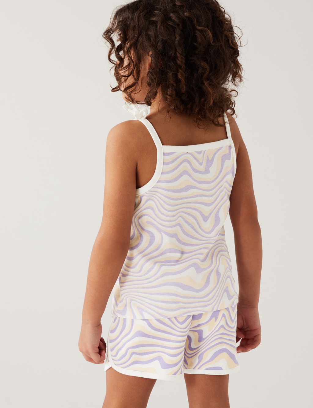 Pure Cotton Swirl Print Strappy Top (2-8 Yrs) image 3