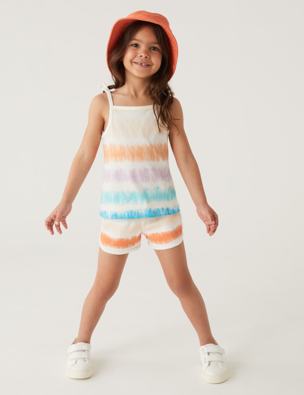 Pure Cotton Tie Dye Strappy Top (2-8 Yrs) image 2