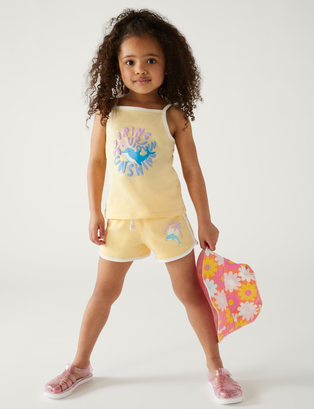 Pure Cotton Dolphin Shorts (2-8 Yrs) image 1